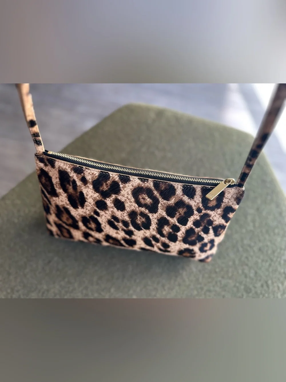 Mansur Gavriel Gaia Shoulder Bag Leopard Print